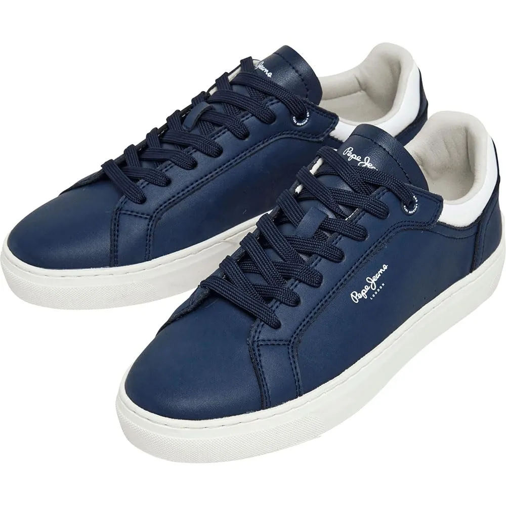 Pepe Jeans Camden Edition Sneakers Uomo 42 Blu Navy pelle