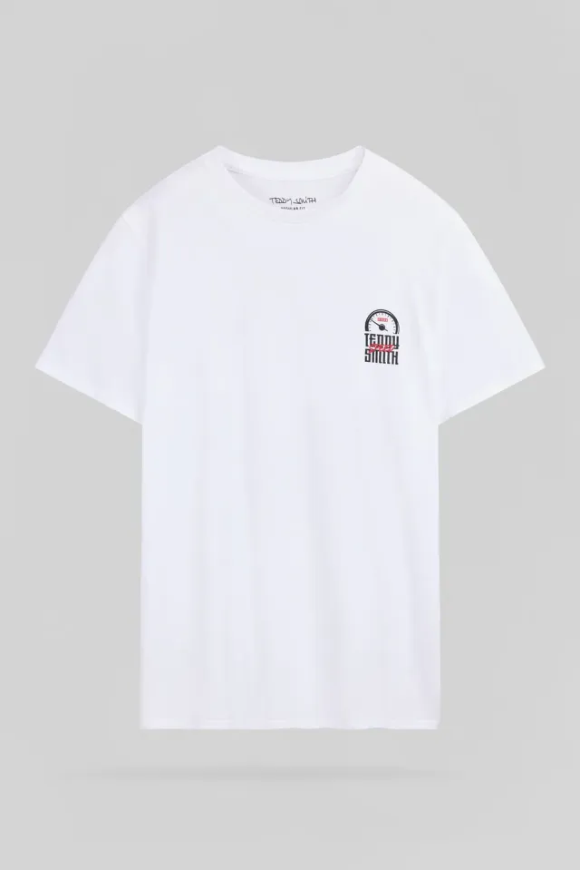 Teddy Smith T-Cars 2 MC t-shirt uomo bianca cotone
