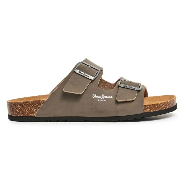 Pepe Jeans Bio Double Velour sandali uomo neri 43 EU sughero