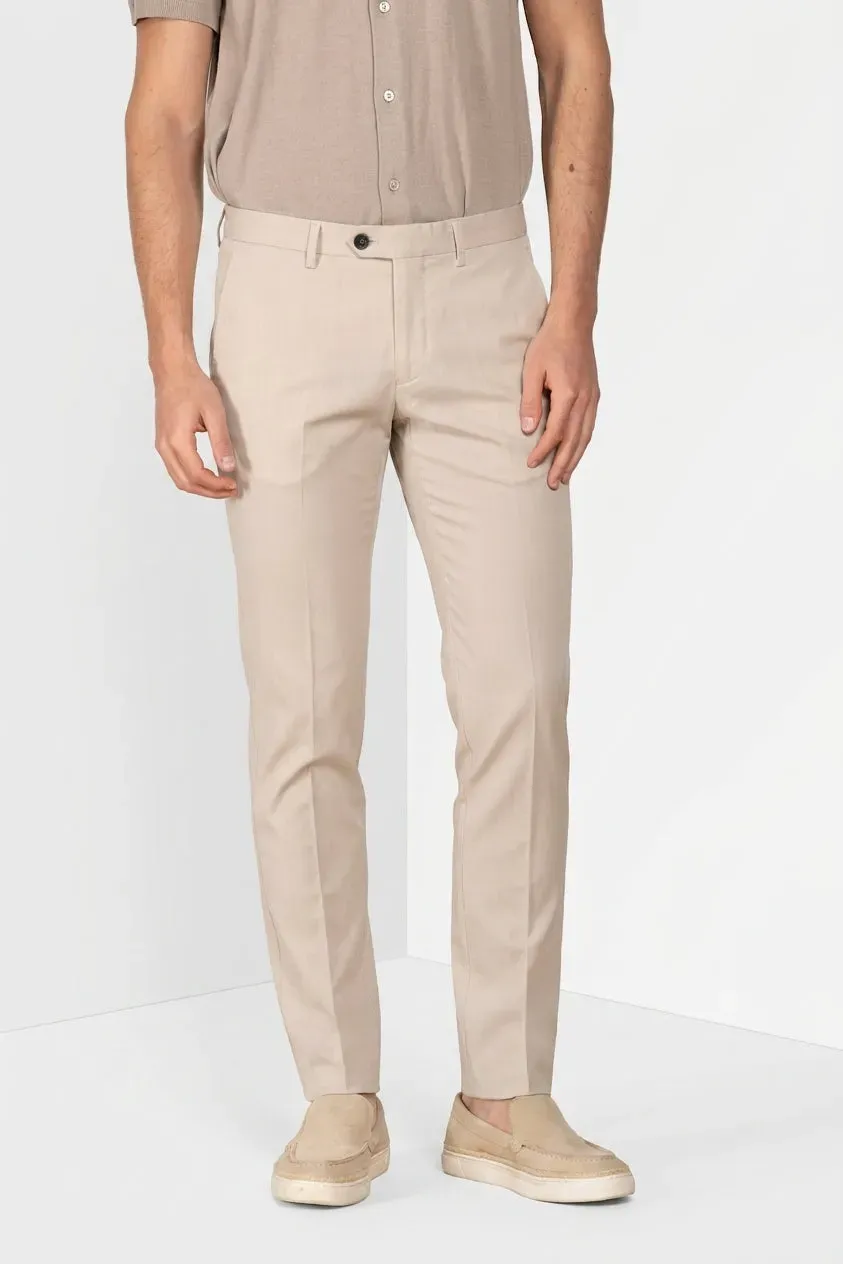 Mason's Torino City chino uomo bianco slim lana