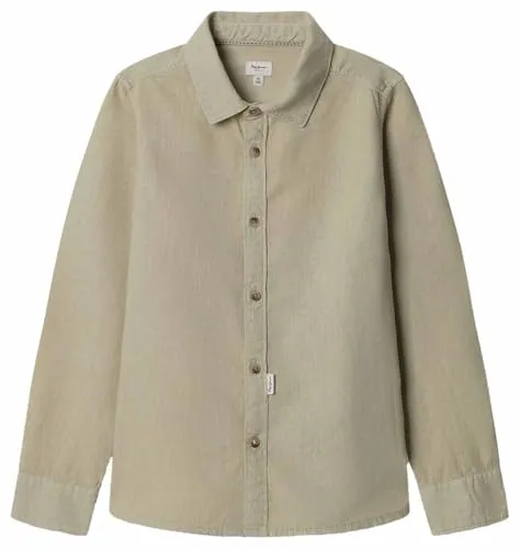 Pepe Jeans Daniel camicia bambino lino 12 anni tinta unita