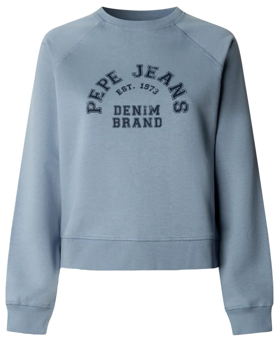 Pepe Jeans Team Logo Ranglan Crew felpa XS cotone