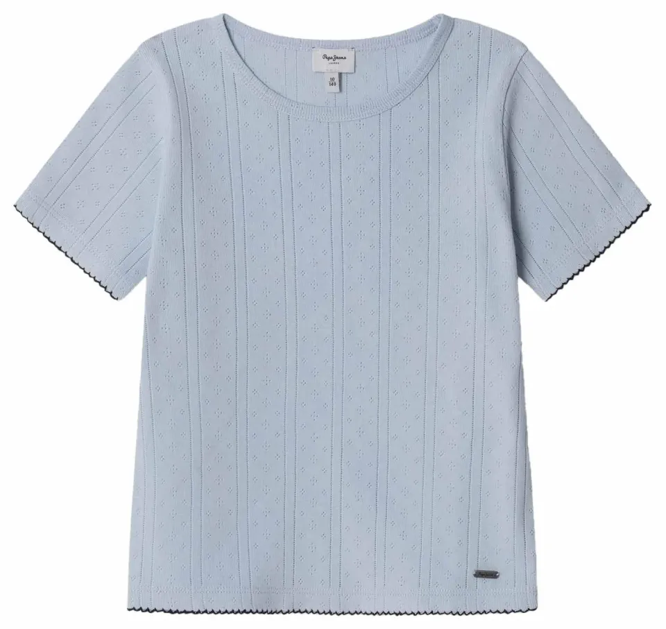 Pepe Jeans Gianella t-shirt azzurra 10 anni costine