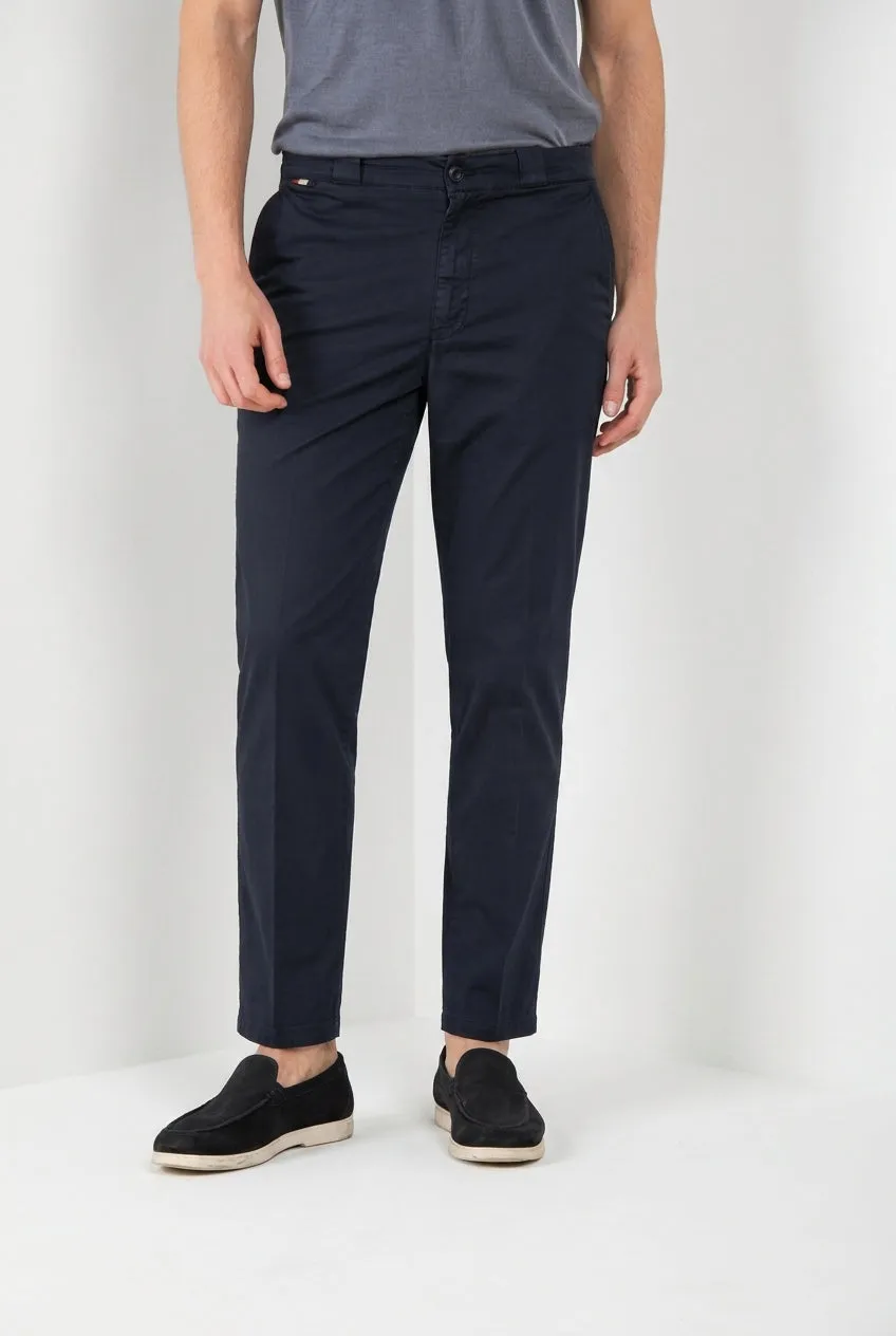 Mason's Madison M74 chino uomo blu notte carrot fit