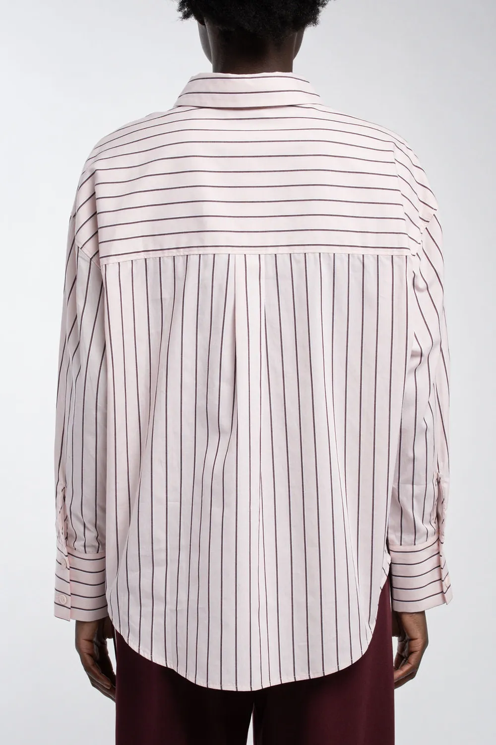 Teddy Smith C-Charlina Sweet Rose camicia righe cotone