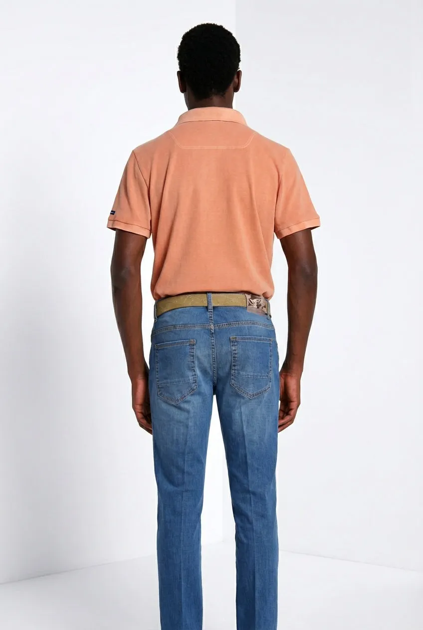 Mason's Leopardi polo piquet corteccia uomo