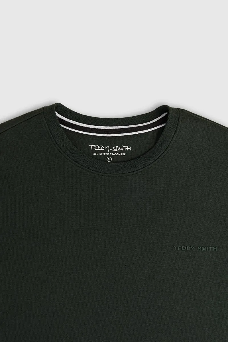 Teddy Smith S-Nark felpa uomo Vert Scarab felpata