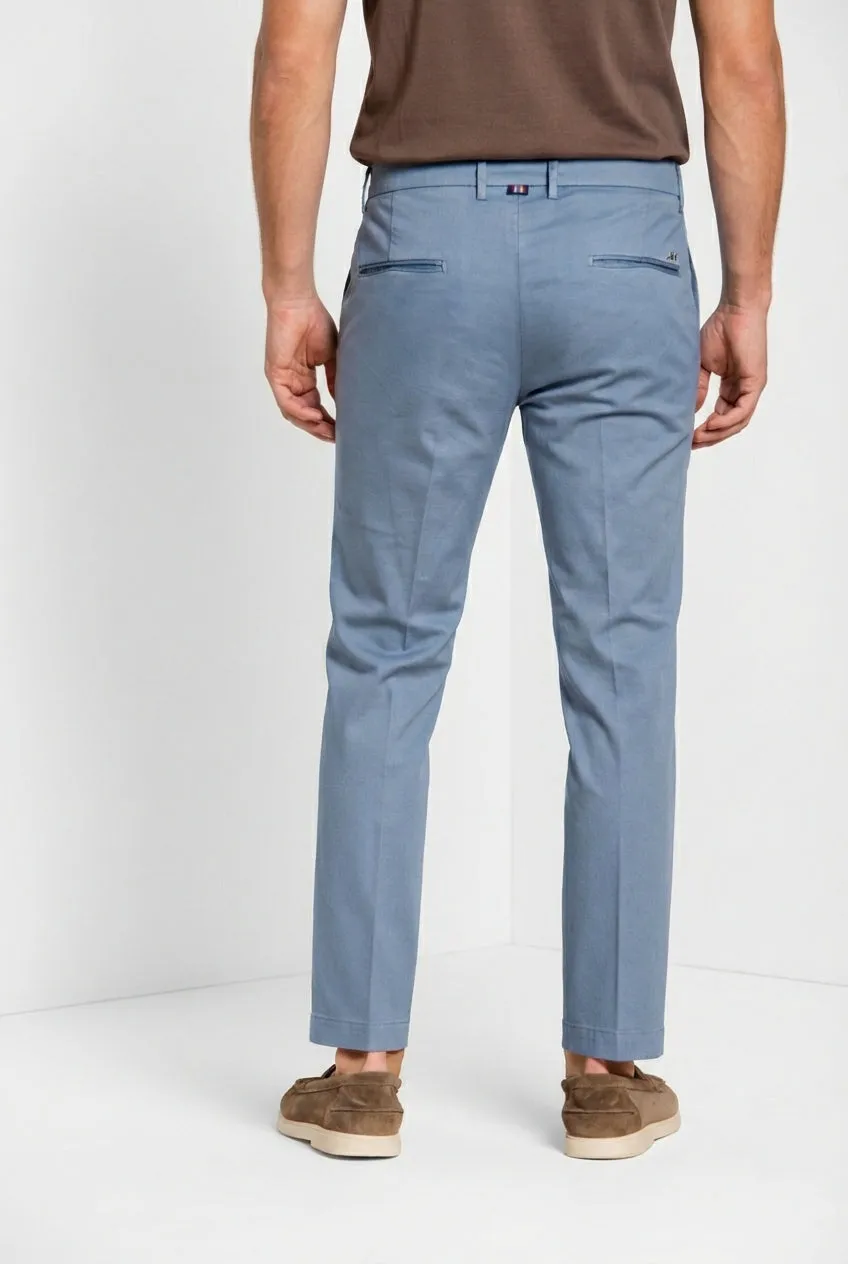 Mason's Torino Flex chino uomo celeste slim