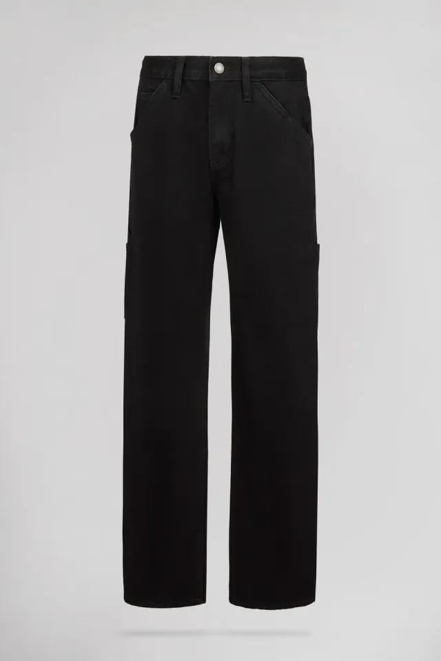 Teddy Smith Carpenter Jr jeans bambino Noir Clean puro cotone