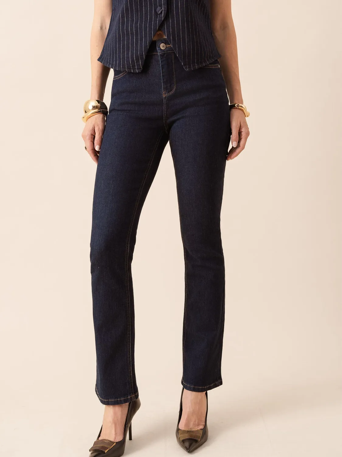 Oraije Bella jeans bootcut grezzo