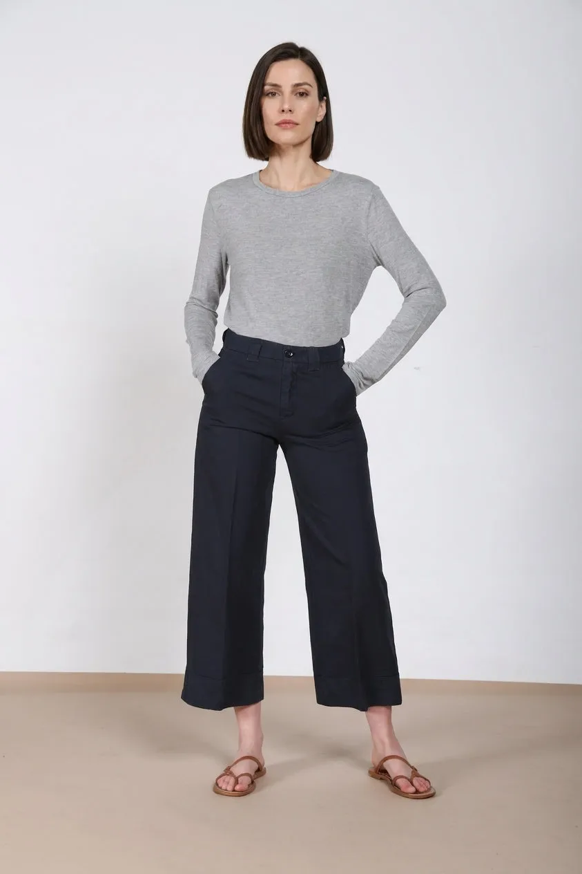 Mason's New York Studio Cropped chino donna blu notte