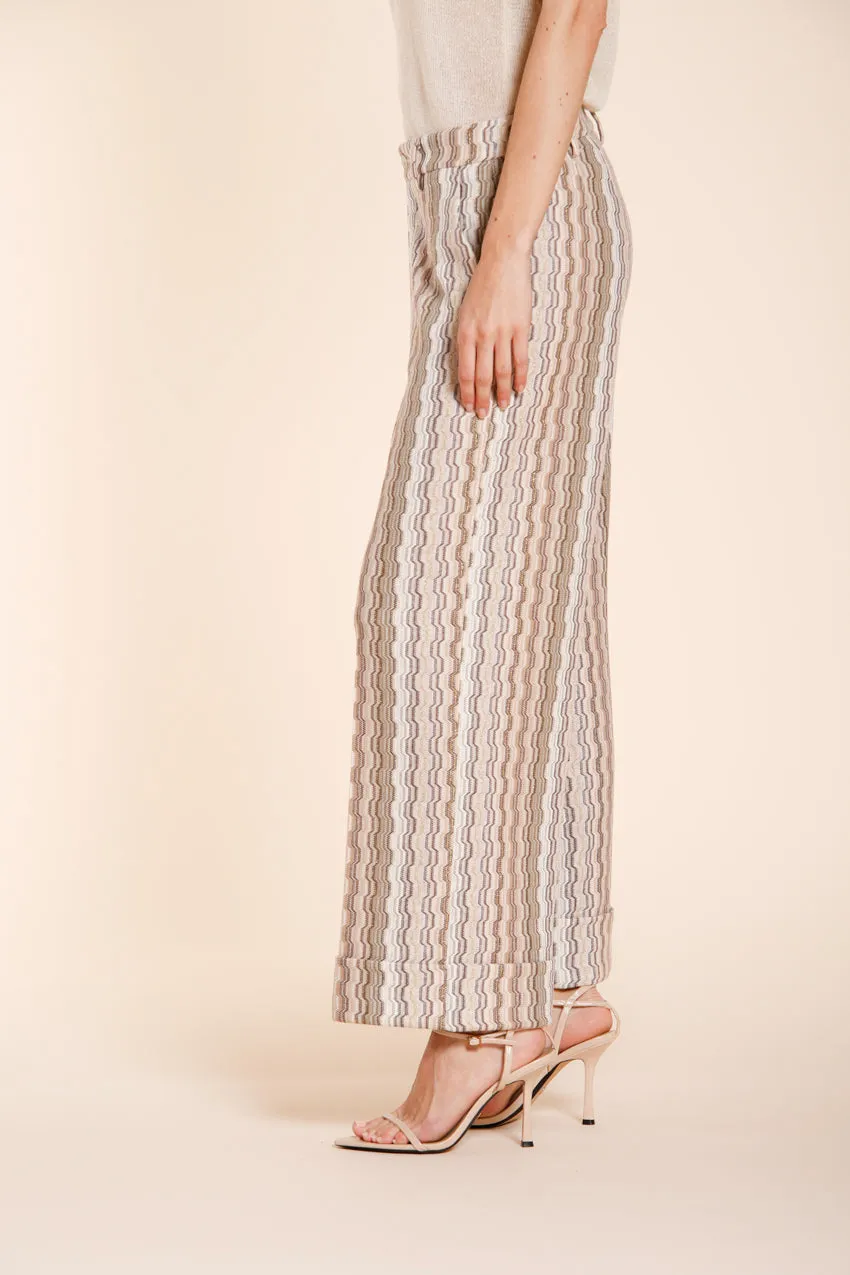 Mason's New York Studio chino donna beige righe straight