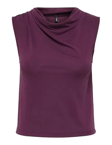 ONLY Onlhannah S/L Waterfall Top Jrs top scollo cascata
