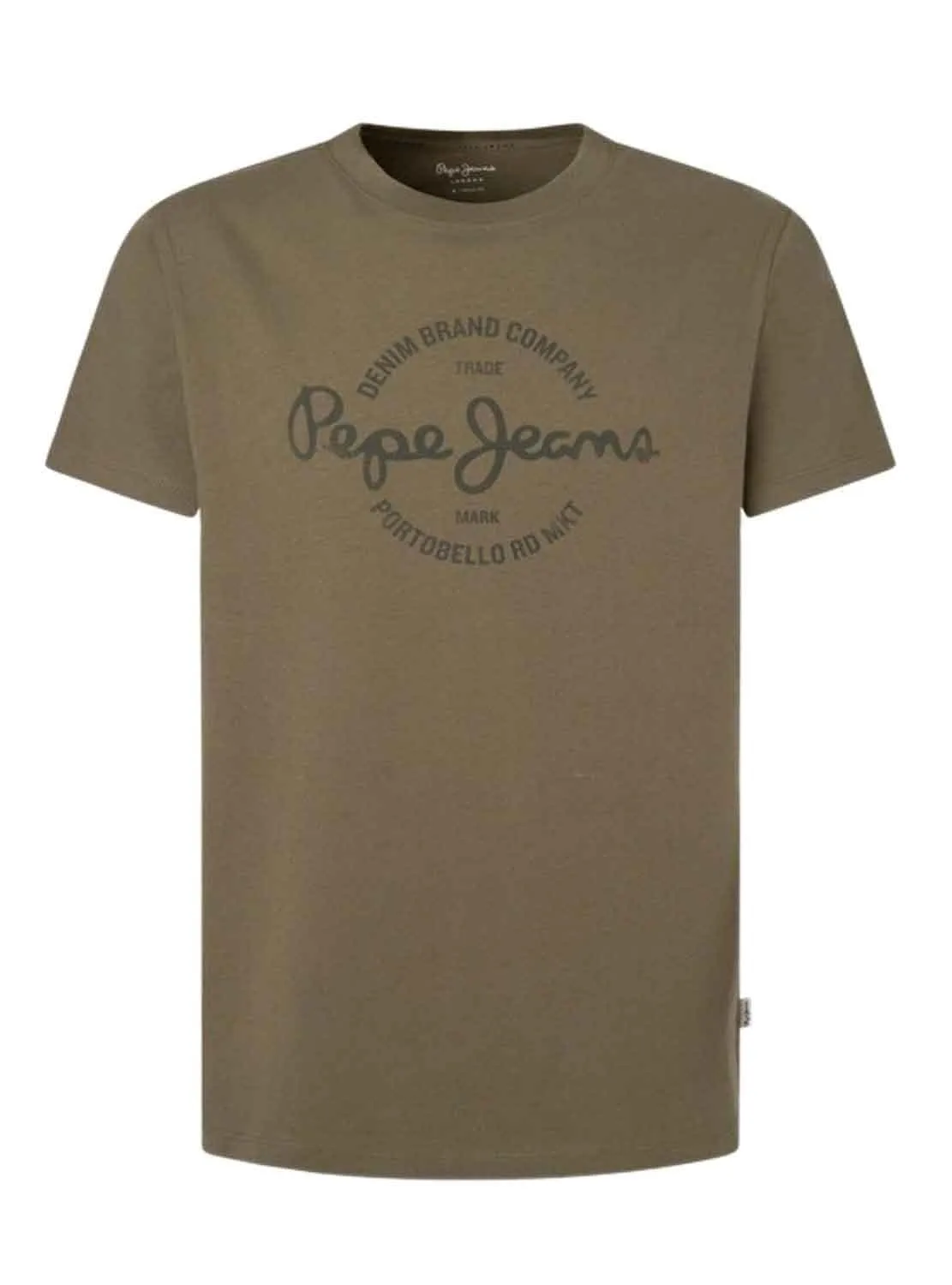 Pepe Jeans Craigton T-shirt uomo grigio melange logo petto