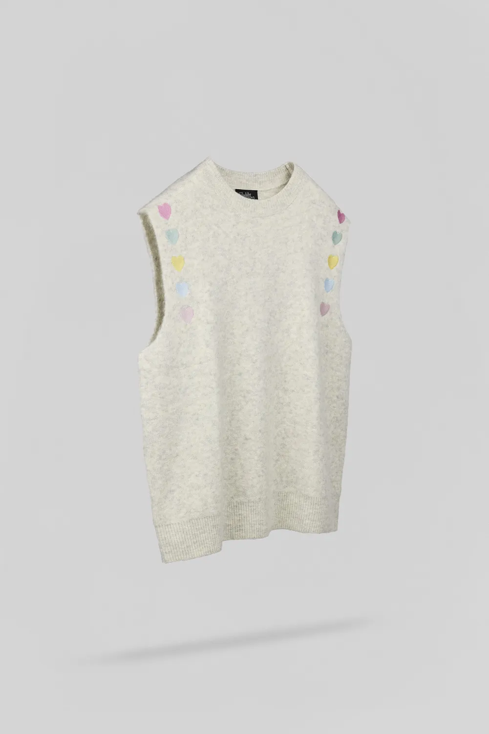 Teddy Smith P-Alays gilet donna bianco ivoire cuore