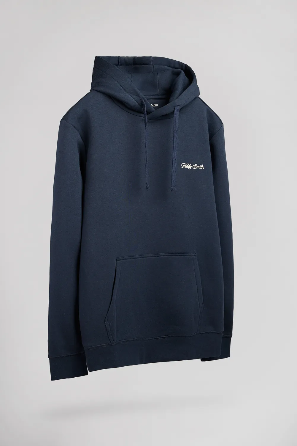 Teddy Smith S-Minimalist Felpa Cappuccio Uomo Total Navy
