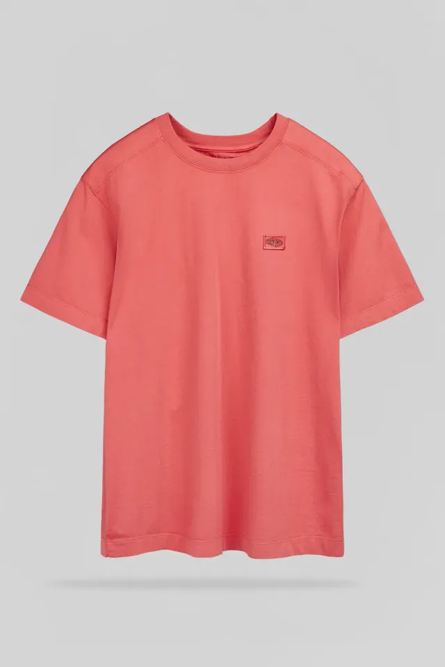 Teddy Smith Nateo t-shirt uomo rossa cotone pesante