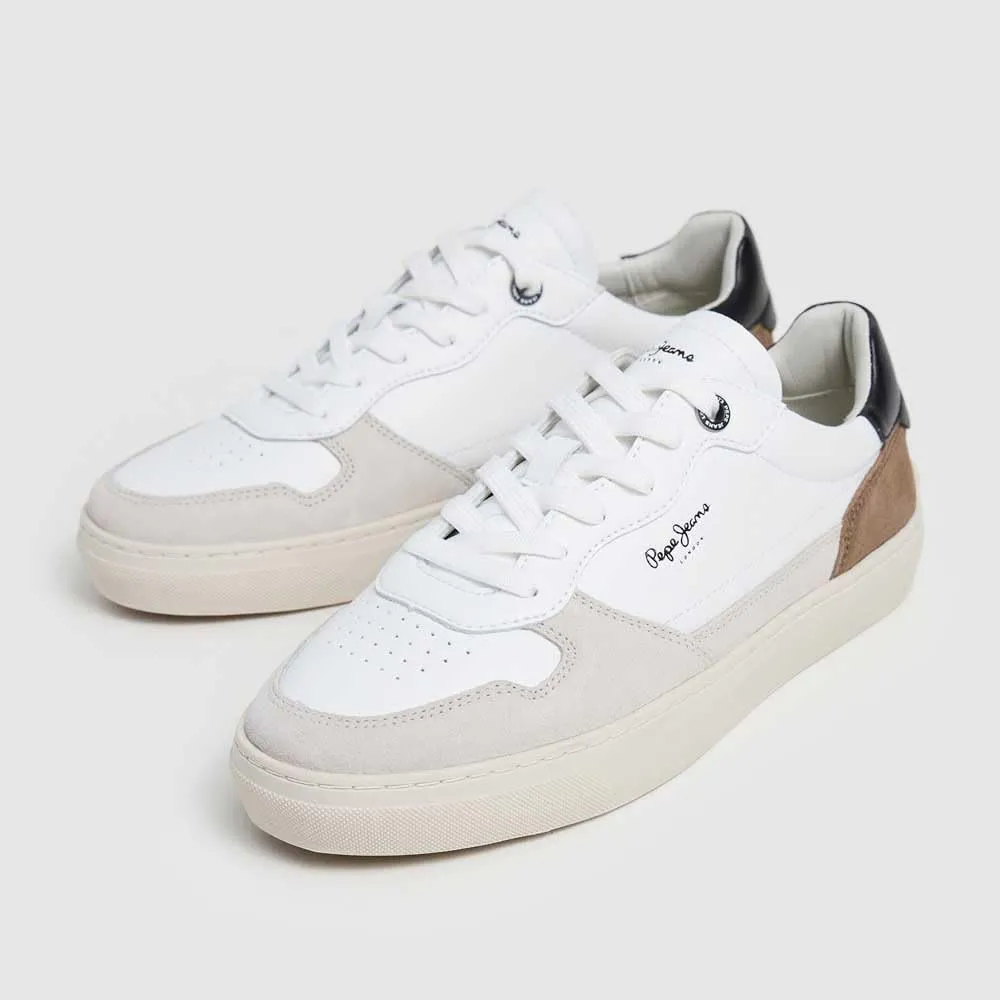 Pepe Jeans Camden Nature sneakers pelle bianco 43 EU