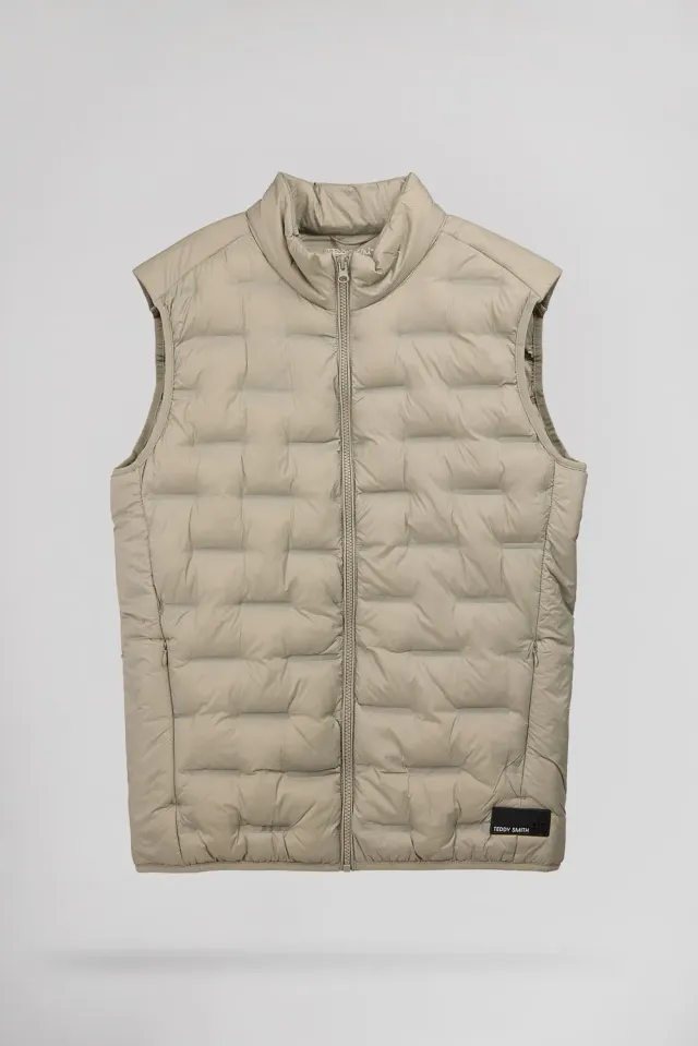 Teddy Smith B-Toran gilet smanicato bleach kaki leggero
