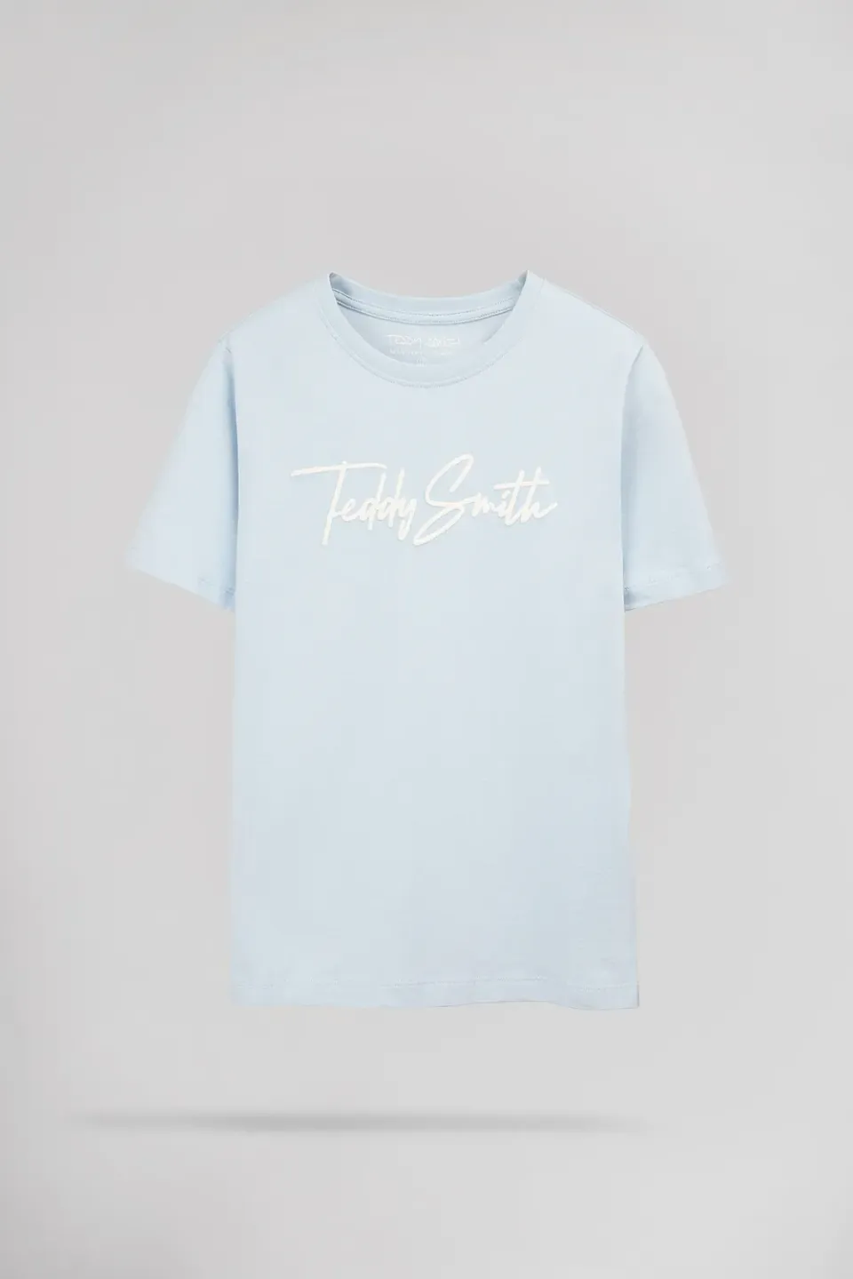 Teddy Smith T-Evan t-shirt ragazzo azzurra cotone