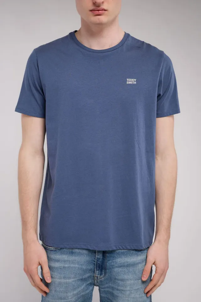Teddy Smith The Tee 1 MC t-shirt faded indigo girocollo