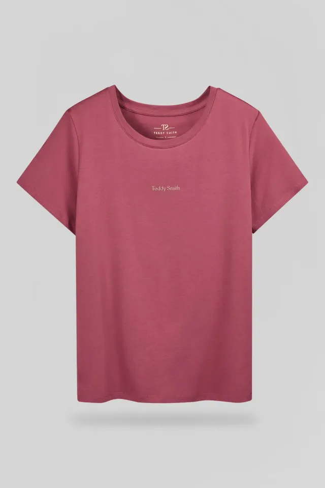 Teddy Smith T-Ribelle MC t-shirt donna lampone