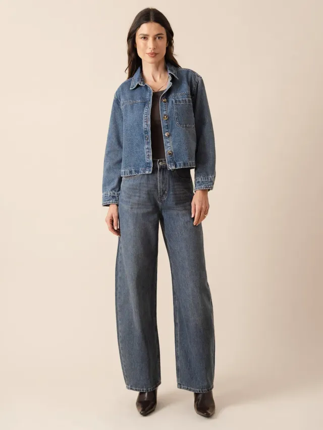 Oraije Brune Jeans Barrel Blu Stone