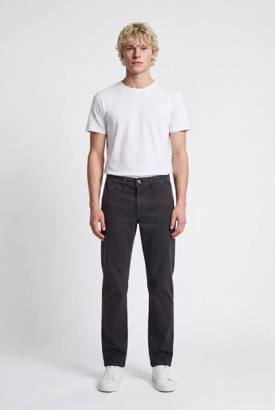 Teddy Smith Pallas Chino JA chino slim antracite cotone