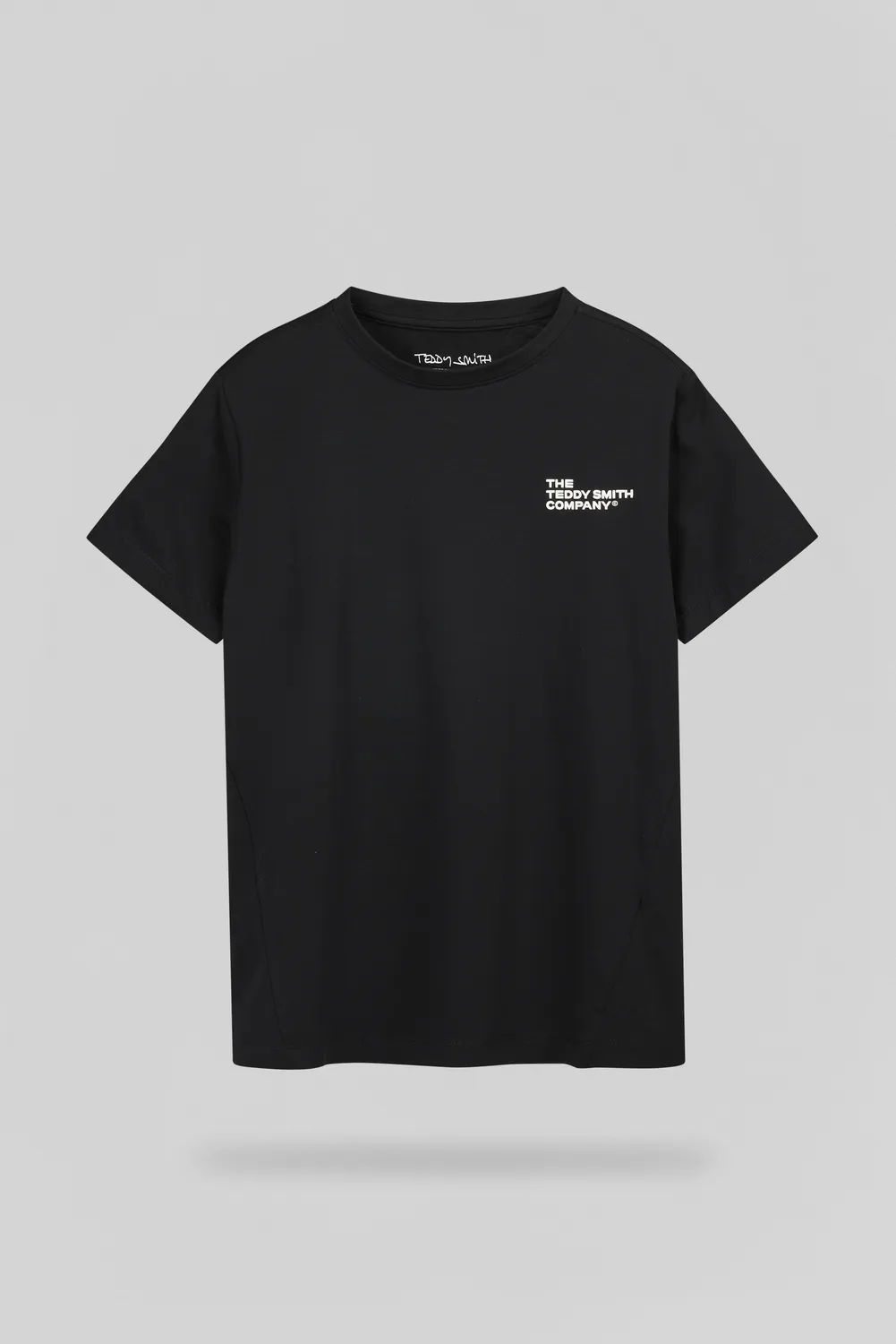 Teddy Smith T-Company T-shirt ragazzo nero elasticizzato