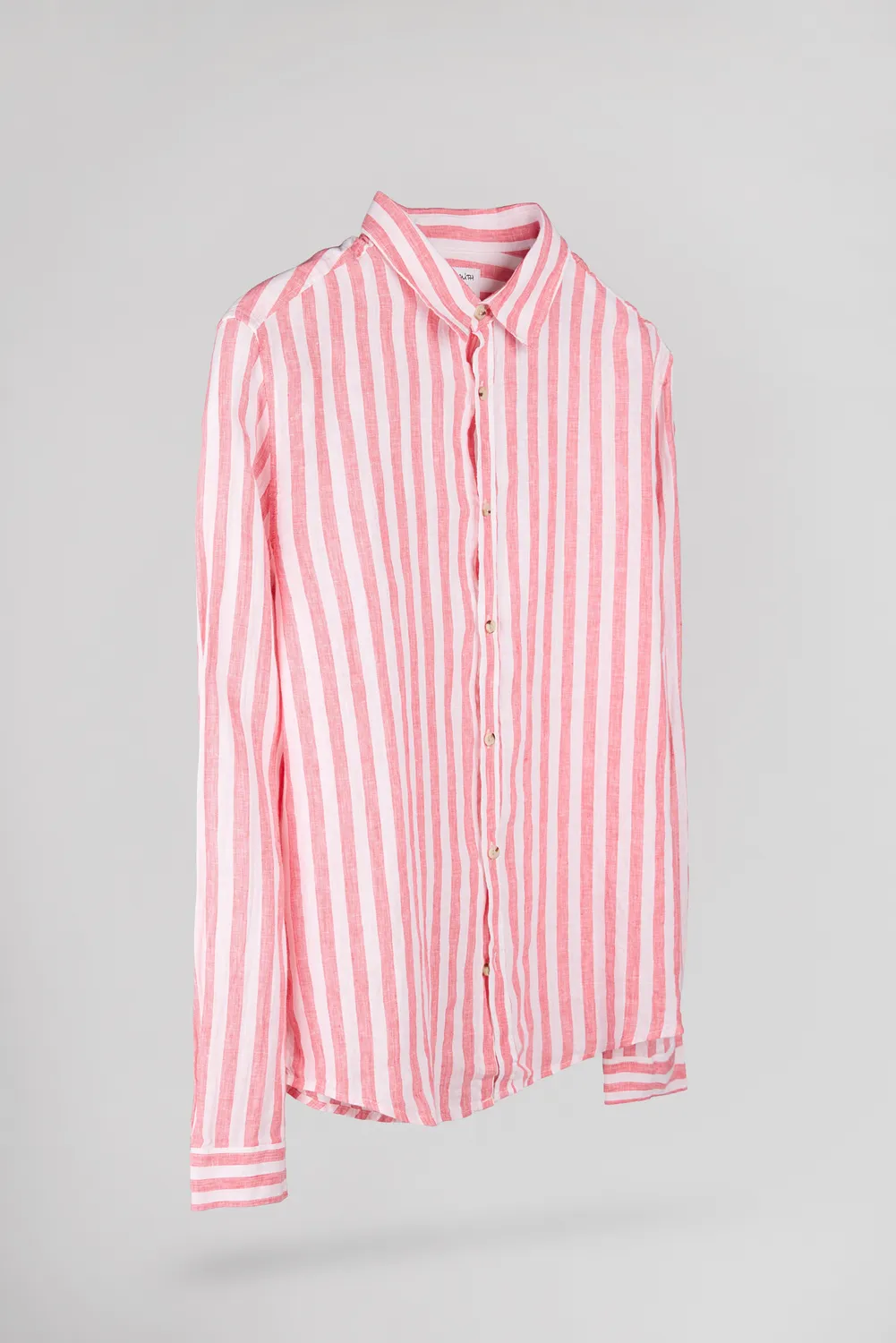 Teddy Smith C-Linen Camicia Uomo Lino Corallo