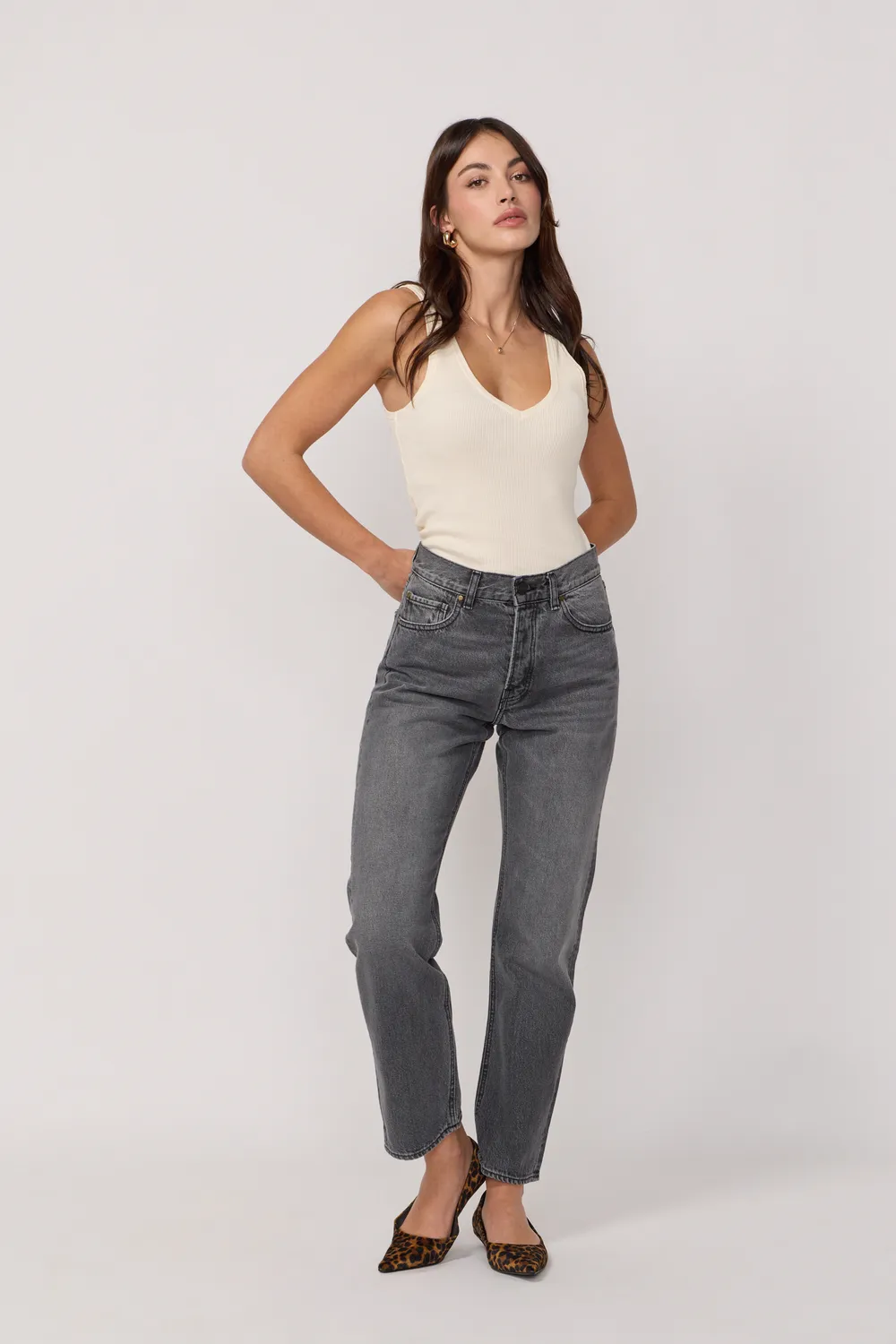 Acquaverde Jay pantalone dritto grigio used
