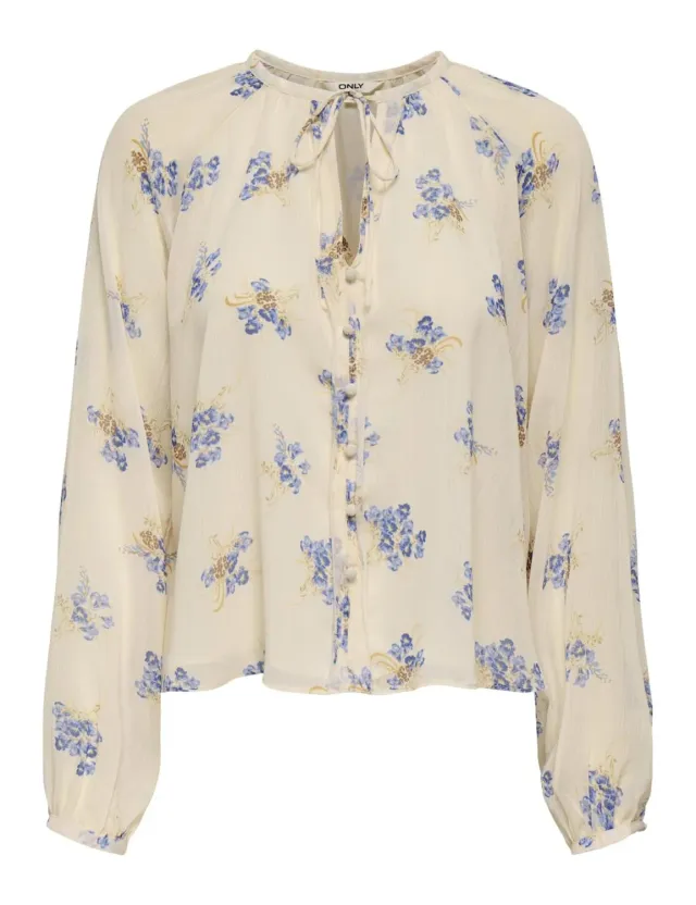 ONLY Onlfusina L/S Button Top Donna S manica lunga