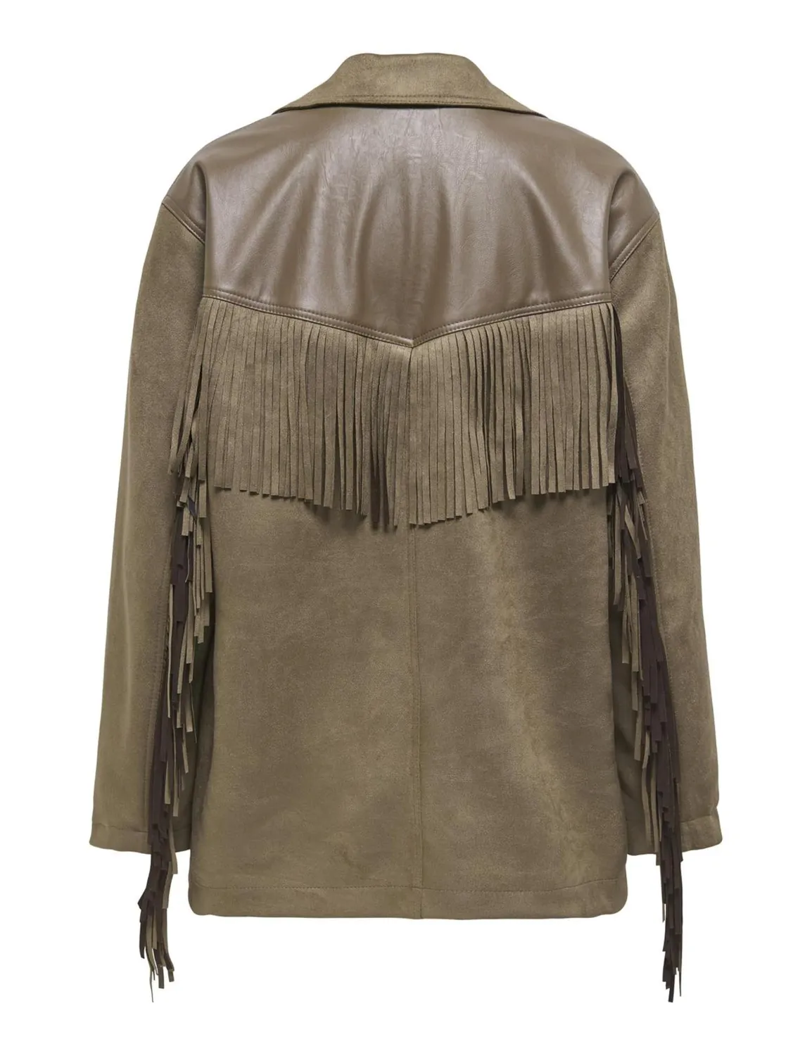 ONLY Onlfrange Life Fauxsued Fring Jacket giacca S frange