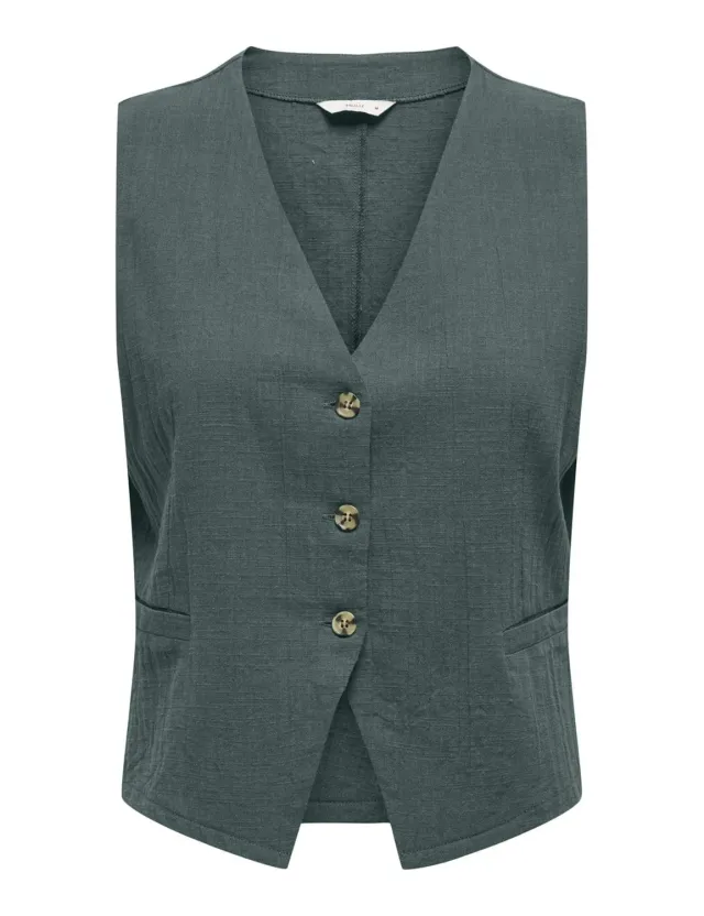 ONLY Onltizana top donna scollo V taglia S cotone