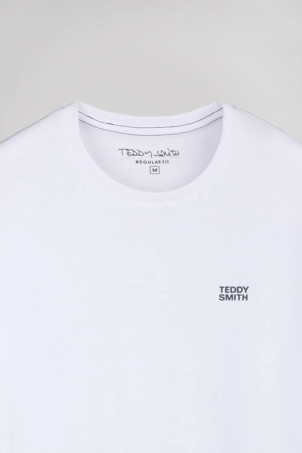 Teddy Smith The Tee 1 MC t-shirt bianco 100% cotone