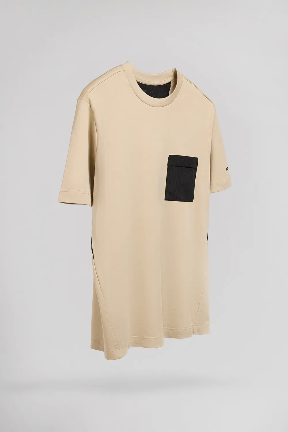 Teddy Smith T-Fergus MC T-Shirt Beige Poche Nylon