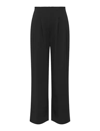 ONLY ONLCECILIA Life Wide pantalone jersey nero