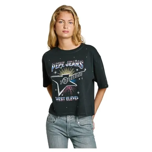 Pepe Jeans Louise T-Shirt Donna S manica corta chitarra