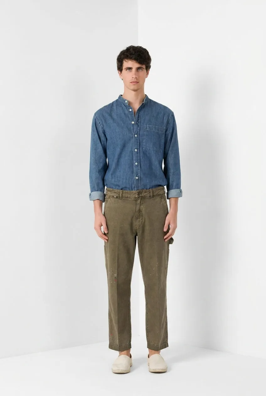 Mason's Dallas M74 pantalone cargo verde relaxed bull