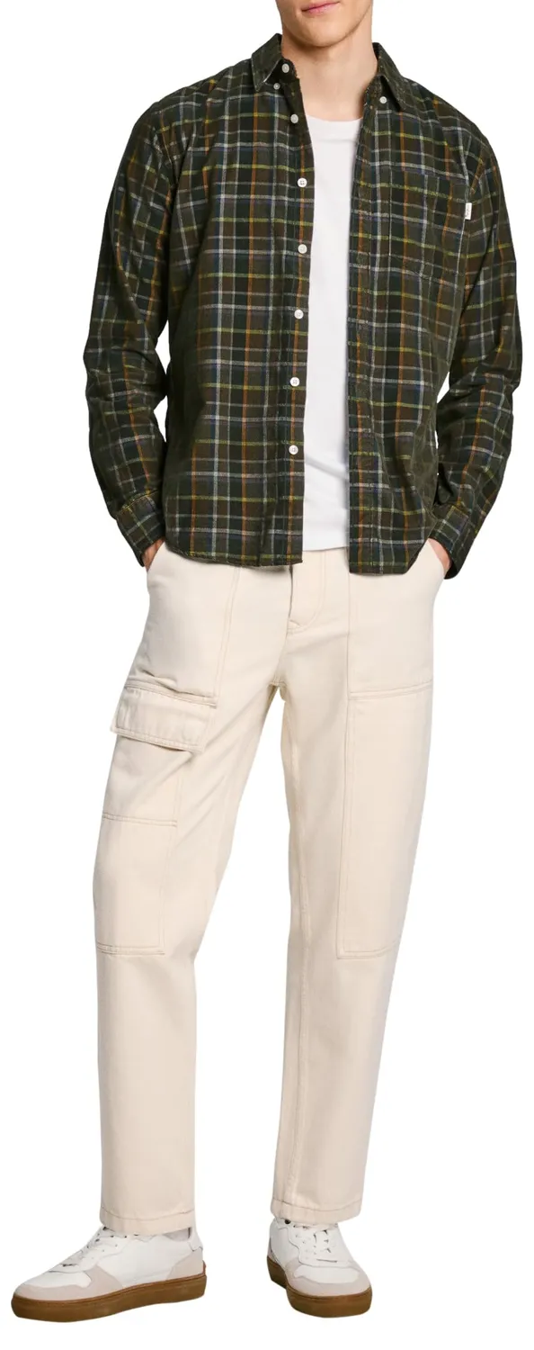 Pepe Jeans Max felpa uomo con cappuccio verde militare