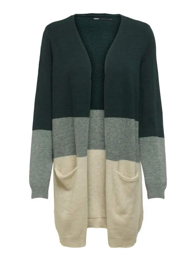 Only Onlqueen cardigan donna aperto maglia morbida