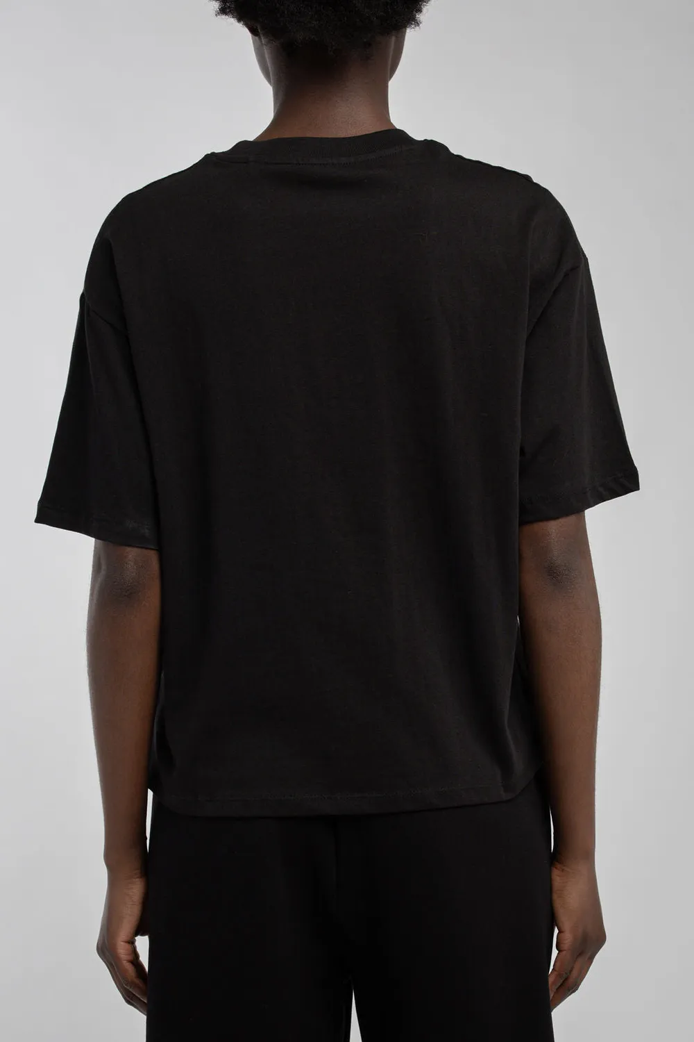 Teddy Smith T-Carla MC t-shirt corta nera donna