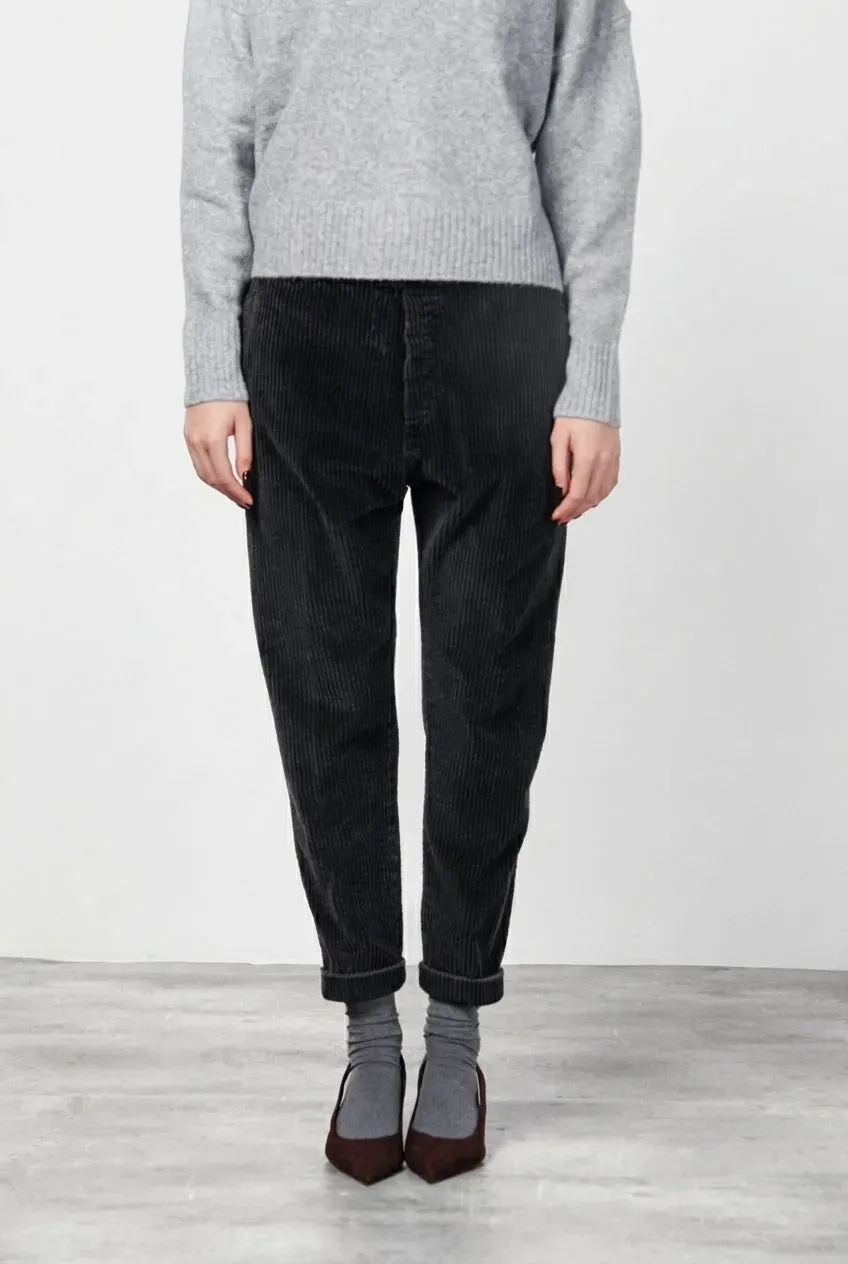 Mason's Malibu Jogger City Pantaloni Chino Nero Velluto