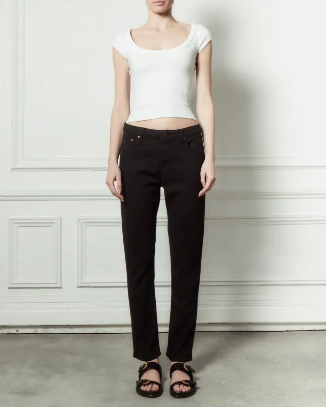 acquaverde Crystal jeans black slim stretch
