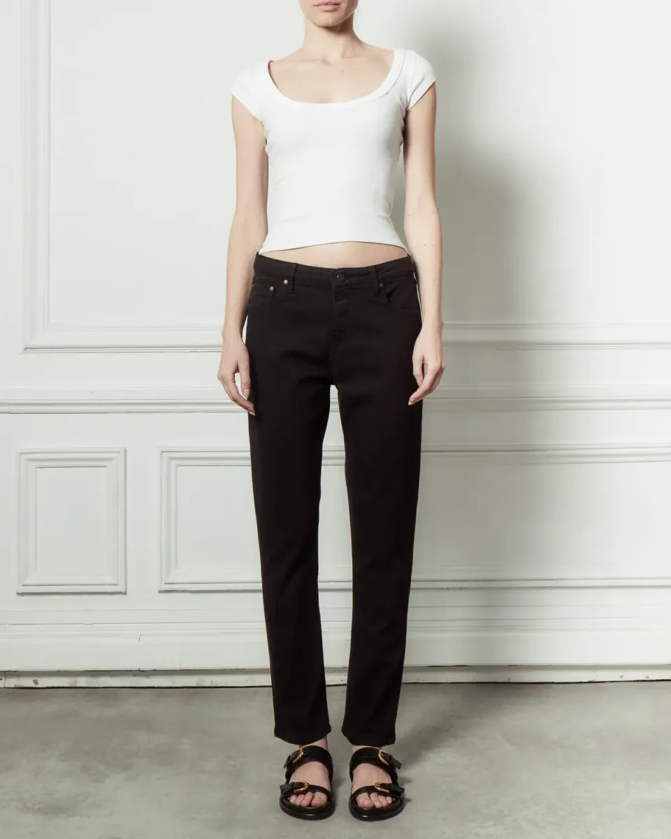 acquaverde Crystal jeans black slim stretch