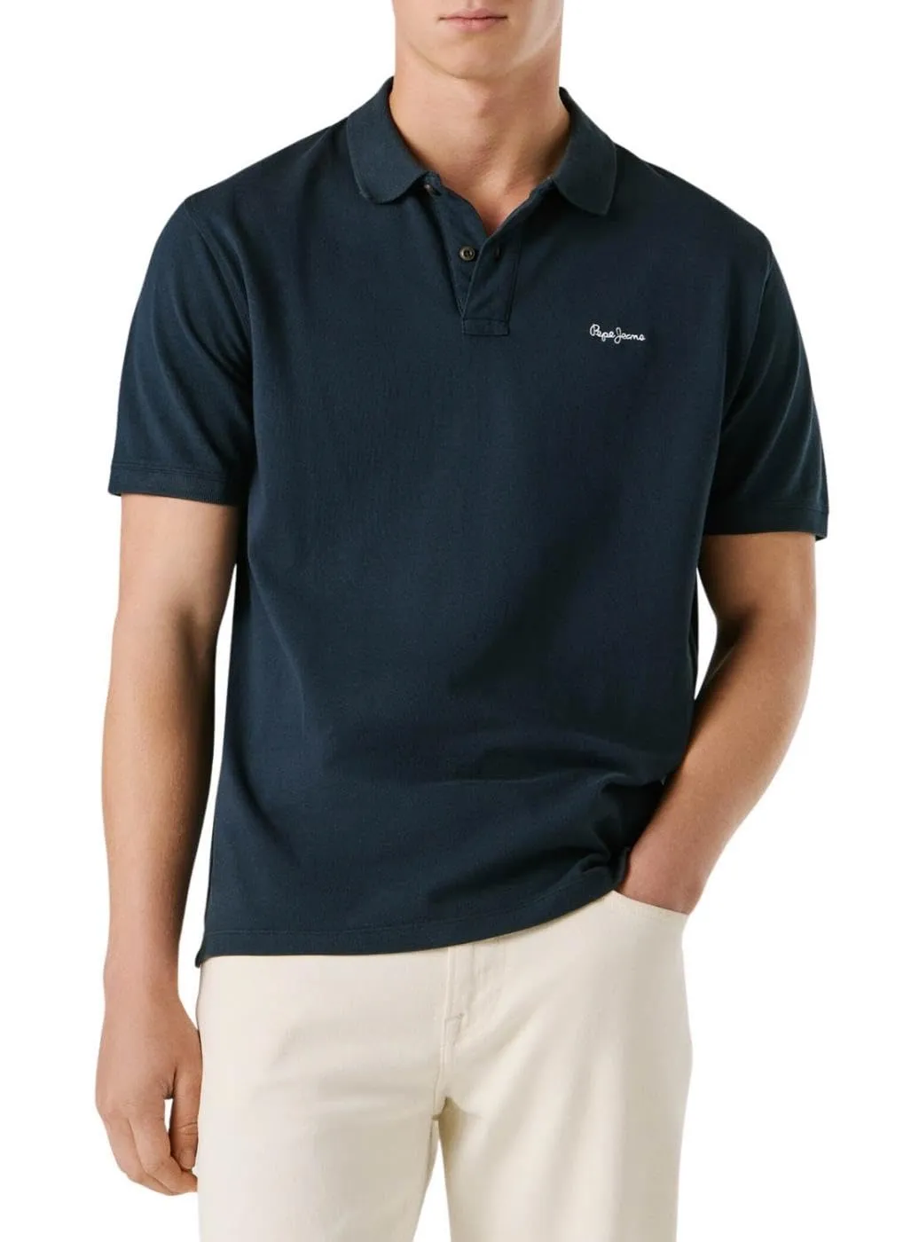 Pepe Jeans PM5400087 polo uomo piquet heavy wash