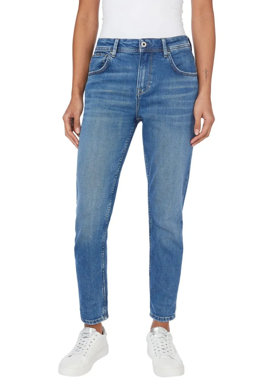 Pepe Jeans Violet Jeans Donna 26W/32L Denim Elasticizzato