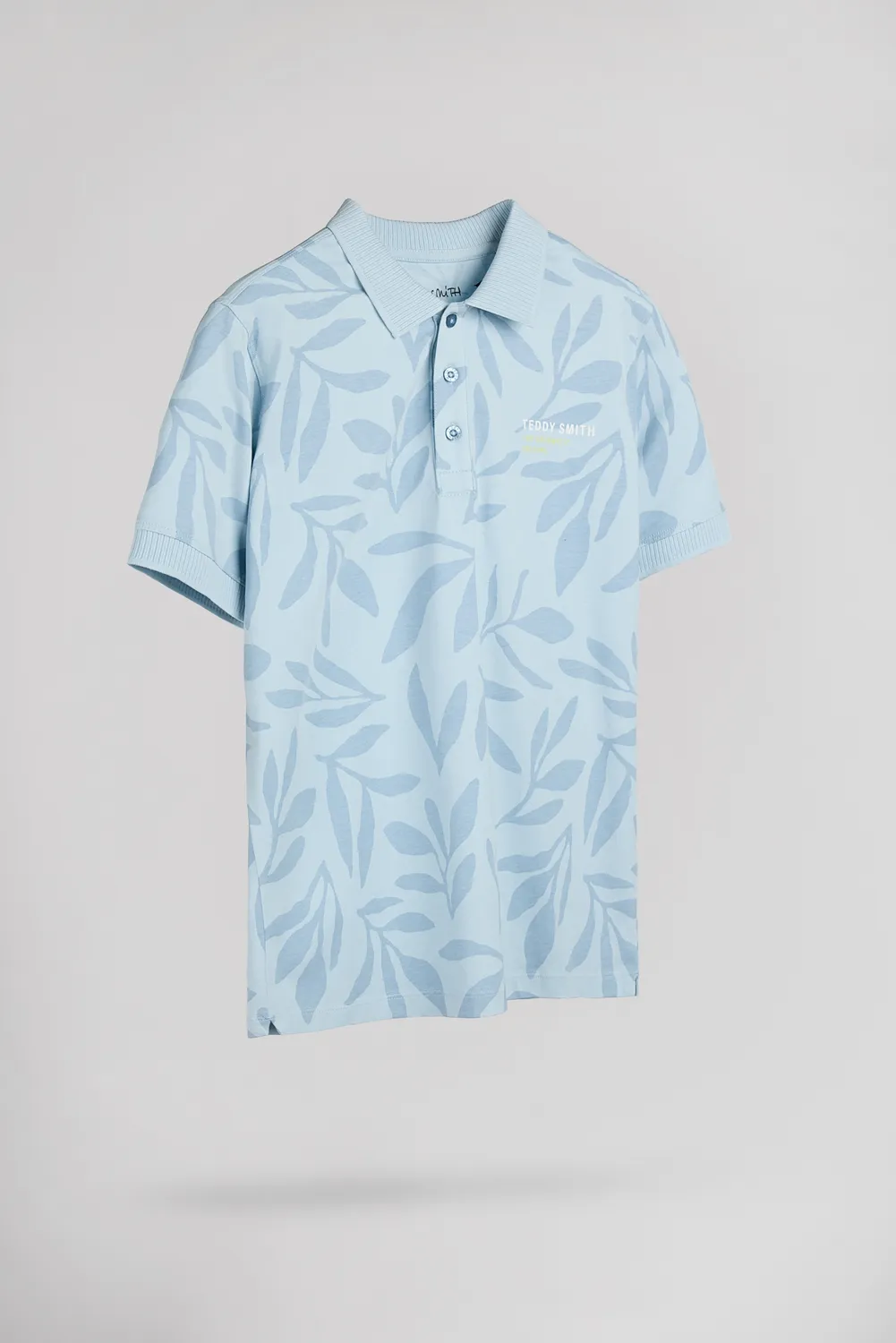 Teddy Smith P-Ares MC Polo Bimbo Blu Floreale