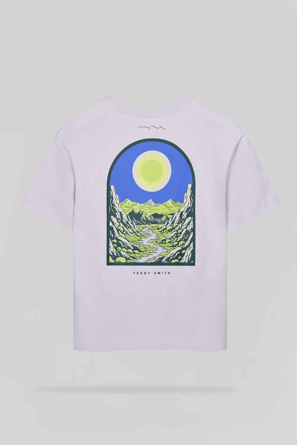 Teddy Smith T-Anik MC JR t-shirt lavanda stampa montagna