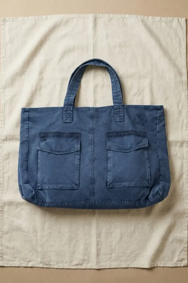 Mason's Bag M74 Borsa Unisex Indaco in Canvas